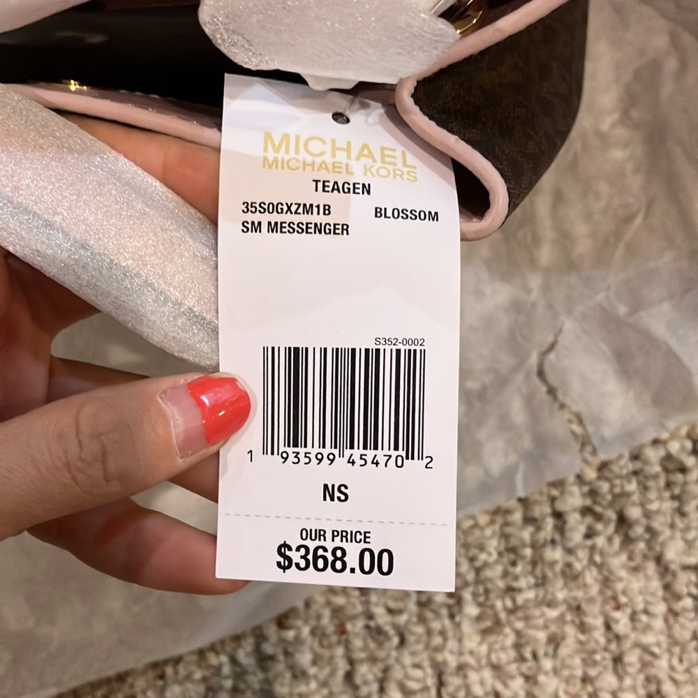 Michael Kors TEAGEN single-shoulder messenger bag brown&pink 35S0GXZM1B BLOSSOM - Picture 8 of 14